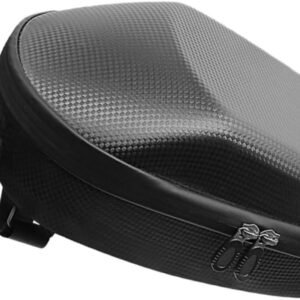 Toyvian Portable Bike Handlebar Bag Large Capacity Front Pouch with Key Buckle for Folding Road Mountain Bikes Professional Cycling Accessories Black