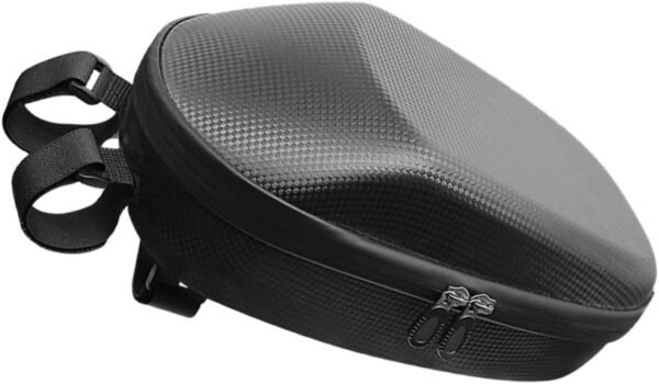 Toyvian Portable Bike Handlebar Bag Large Capacity Front Pouch with Key Buckle for Folding Road Mountain Bikes Professional Cycling Accessories Black