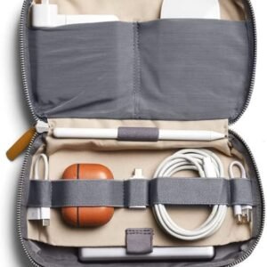 Bellroy Tech Kit (Tech Accessories Organizer Pouch, Zipper Closure Design, Stores Power Bank, Phone Charger, Cables & More, Internal)