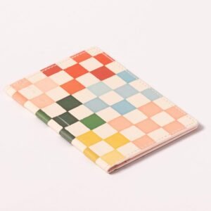 Eccolo Passport Cover Case – Premium Faux Leather, Checkered Design, 5.5×4 inches, Lightweight Travel Essential with Boarding Pass Holder Flap – Chic & Stylish Gift for Travelers