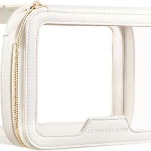 ROWNYEON Clear Makeup Case Toiletry Bag Multipurpose Travel Makeup Train Case Portable Cosmetic Organizer Transparent Storage Bag