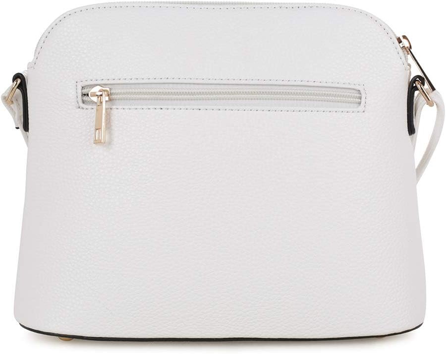 SG SUGU Lunar Lightweight Medium Dome Crossbody Bag Shoulder Bag with Tassel | Zipper Pocket | Adjustable Strap - Image 2