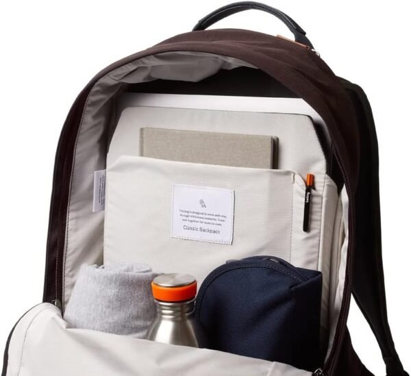 Bellroy Classic Backpack Premium (Leather Panels, Fits 15" Laptop) - Deep Plum - Image 3