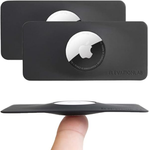 TagVault™ AirTag Wallet Holder - The Thinnest AirTag Wallet Card Insert | Flexible, Stays Hidden, Patent Pending | Elevation Lab