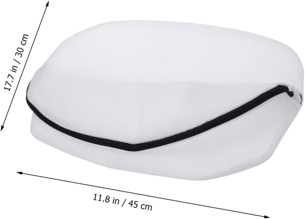 VALICLUD 2pcs Large Mesh Shoes Wash Bags with Zippered Closure Laundry Protector for Machine Washing Delicates and Underwear Breathable Ventilation Design Portable Laundry Organizer - Image 6