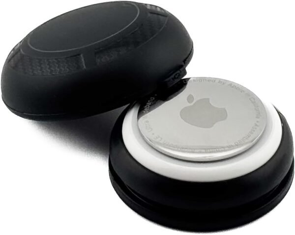 Magnetic AirTag Case - Compatible with Apple AirTag - Waterproof AirTag Magnet Holder - Ultra-Strong Neodymium Magnet - AirTag Magnetic Minimalist Case for Car, Truck, and Cycle – Black