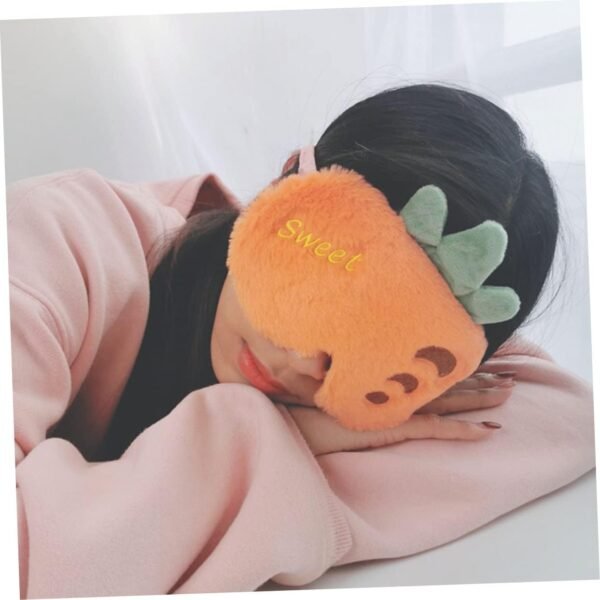 VOSAREA Lovely Carrot Eye Cover Sleeping Mask for Travel Plush Style Easter Fruit Series Lightweight Soft Eye with Light Blocking for Men and Women - Image 3