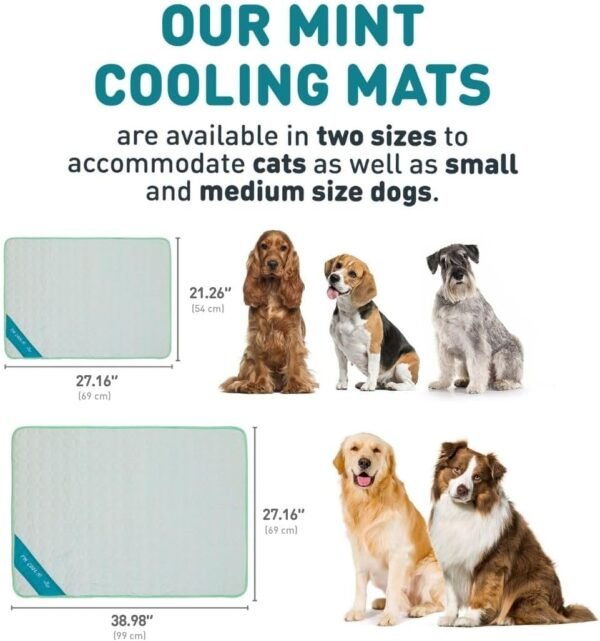 INSPECTOR TAIL 3D ChillPocket Cooling Mat for Dog + String Bag Pack/Air-Cells for Better Airflow/Washable & Portable Pet Soft Pad for Indoor or Outdoor Blanket for Kennel Sofa Bed Floor Car - Image 4