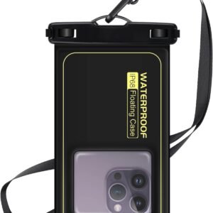 Waterproof Phone Pouch 7.2”, IPX8 Floating Underwater Cellphone Dry Bag Case Holder for iPhone 15 14 13 12 11 Pro Max XS Plus X Samsung, Phone Protector for Vacation Beach Swimming Surfing Skiing