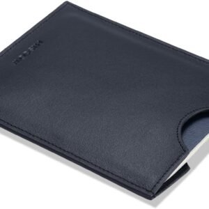 HISCOW Minimalist Passport Sleeve – Italian Calfskin (Black)