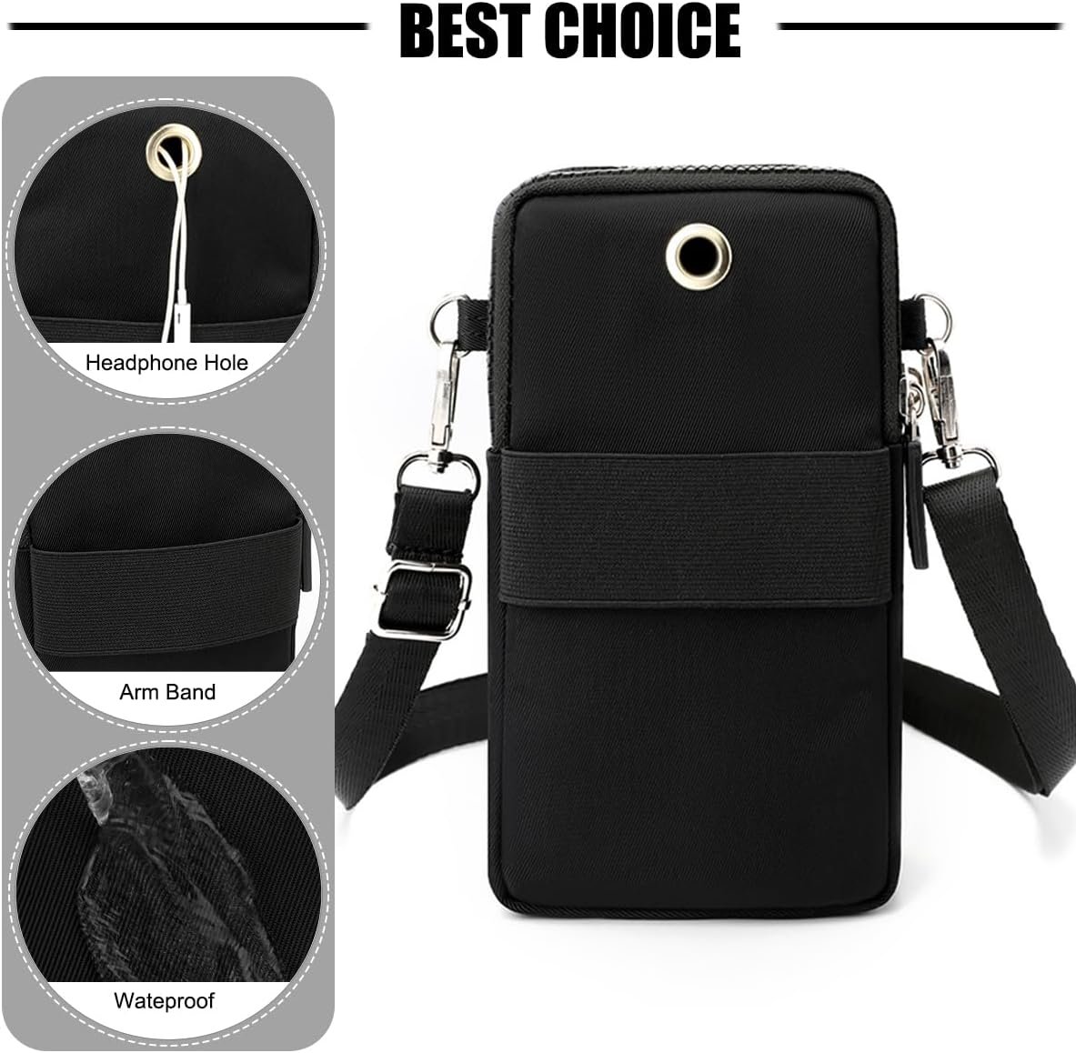 Small Crossbody Bags for Women, Universal Pouch Wallet Cell Phone Purse Lightweight Pockets Handbags Mini Shoulder Bag - Image 4