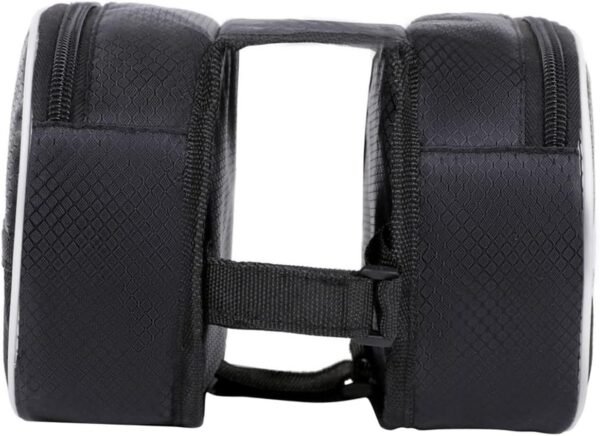 Toyvian Multi Function Bike Front Frame Bag for Men Sealed Design Bicycle Storage Pouch Compatible with Road Mountain Folding Bikes Portable Cycling Accessory