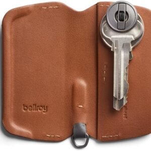 Bellroy Key Cover – Third Edition (Leather Key Holder, Holds 2 – 4 Keys) – Caramel