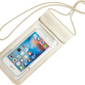Waterproof Phone Pouch,IPX8 Waterproof Phone Case Bag Holder Dry Pouch for iPhone 13 Pro Max/13 Pro/13/12/12 Pro Max/11/11 Pro Max/Xs Max/XR to 6.9″ for Kayaking Swimming Beach(Gold)