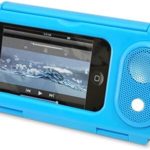 Pyle PWPS63BL Surf Sound Waterproof Portable Speaker Case for iPod, MP3 Player and Smartphone, Blue