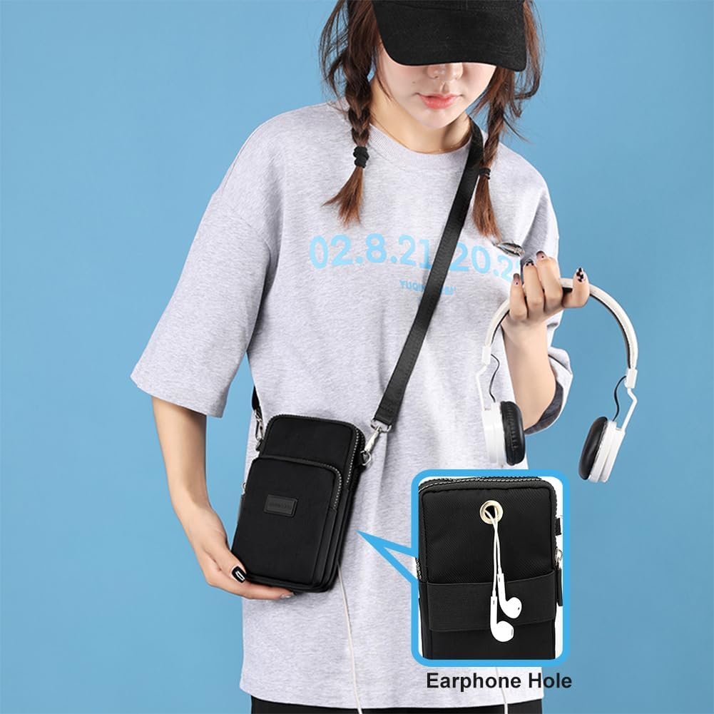 Small Crossbody Bags for Women, Universal Pouch Wallet Cell Phone Purse Lightweight Pockets Handbags Mini Shoulder Bag - Image 7