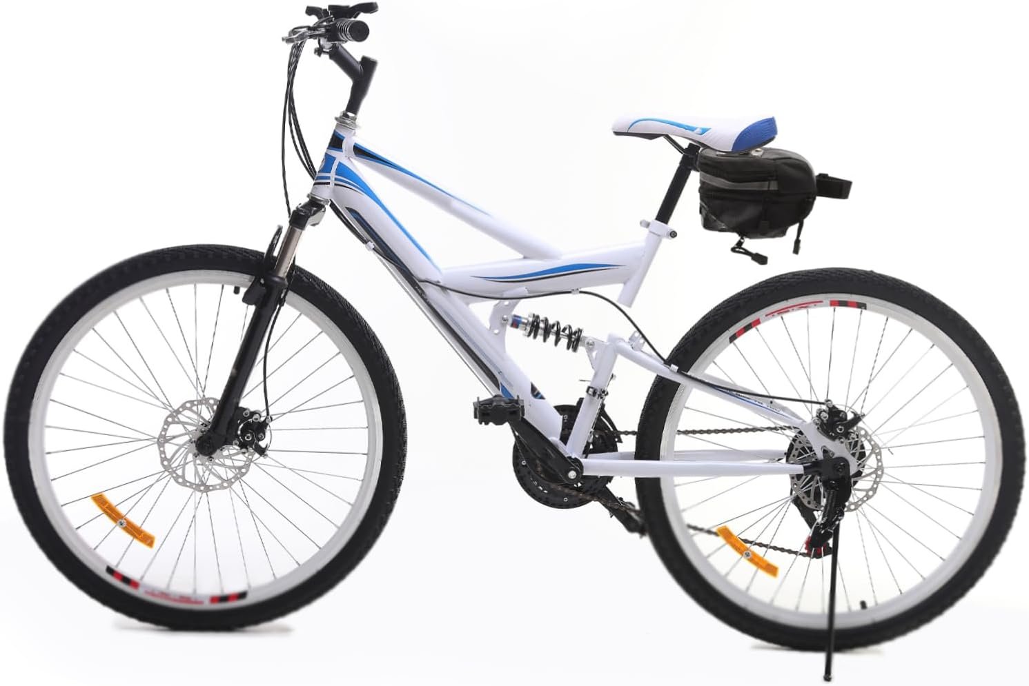 Large Capacity Rear Seat Bag for Mountain and Road Bikes Cycling Saddle Pouch with Reflective Strap Portable Storage for Wallet Easy to Install Under Seat - Image 5