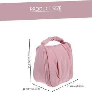 Large Travel Toiletry Bag for Women Cosmetic Organizer with Dry Wet Separation Portable Wash Makeup Bag with Spacious Compartment and Easy