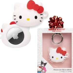 iFace Sanrio Friends Special Edition Silicone Protective Cover Compatible with Apple AirTag [Cute Character Case] [Carabiner Keychain Clip Included] – Hello Kitty