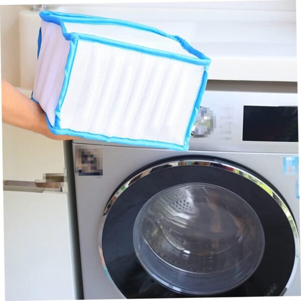 Unomor Thickened Mesh Shoe Washing Bag for Laundry Machine Protective Shoe Laundry Wash Bag with Fine Breathable Mesh Portable Organizer Pouch Preventing Deformation and Damage Suitable - Image 9