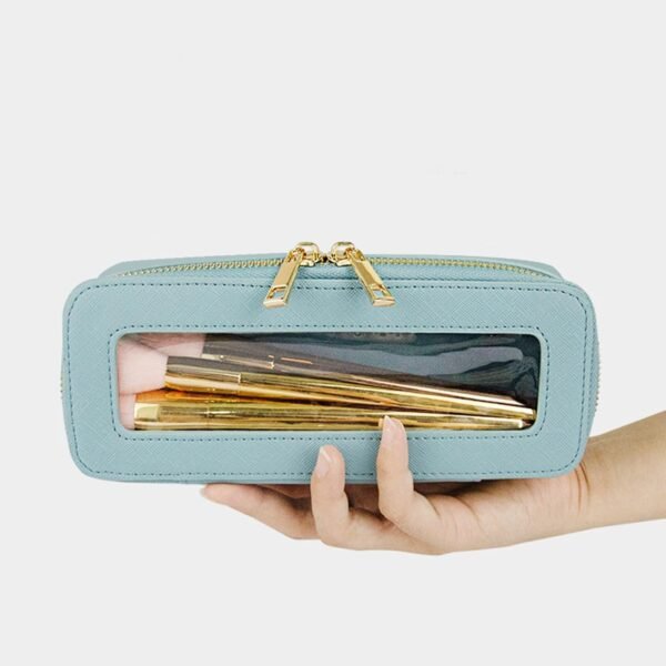 Makeup Bag Large Capacity Wash Portable Cosmetic Brush Case Toiletry Holder Clear Wash Cosmetic Holder Case - Image 5