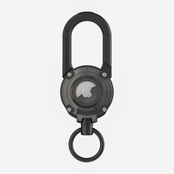 SCALLOP Metal AirTag Holder, Aluminum Alloy Mountain Carabiner with AirTag Case, Heavy Duty Super Hard AirTag keychain, Transparent Window Universal Rotating Keychain for Apple AirTag - Image 7