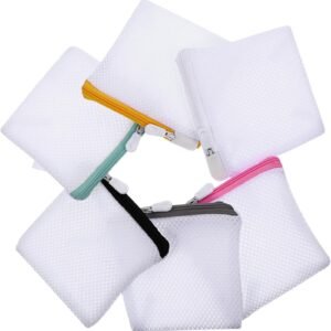 6pcs Laundry Bag Mesh Wash Bag Mini Washing Machine Underwear Washing Bag Wash Bags Protecting Wash Bag Foldable Wash Bag Laundry Pouch Travel Sandwich Mesh Laundry Mesh Bag Bra