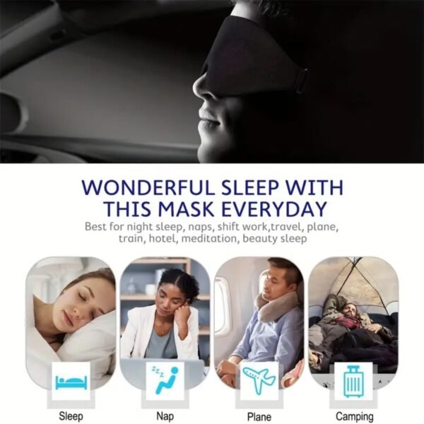 Silk Sleep Mask for Side Sleeper,FSA/HSA Eligible,Eye Mask for Sleep, Real Natural Pure Mulberry Silk Eye Cover, Blocks Light Skin-Friendly & Lightweight Reduces Puffy Eyes for Women Men - Image 6
