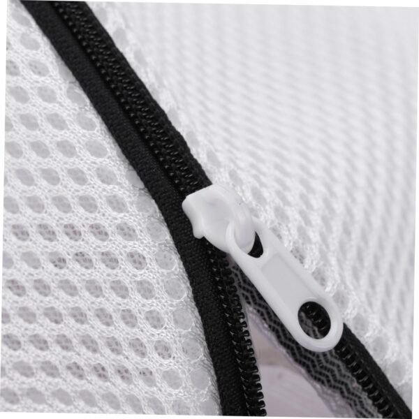Zerodeko 2pcs Zippered Laundry Shoe Bags Thickened Mesh Washer Protectors for Delicates Underwear Breathable Design Prevents Deformation Portable Care Bags for Washing Shoes and Laundry - Image 5