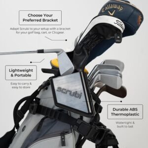 Scrubi Golf Club Cleaner for Your Golf Bag – Compact & Efficient Cleaning Tool for Golf Clubs – Easy to Use & Waterproof Design – Includes Strong Nylon Brush – Perfect for Irons