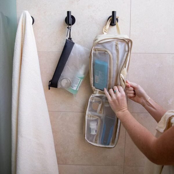 Gravel The Pouch | TSA Approved Clear Travel Toiletry Bag | Quart Size for Men & Women - Image 2