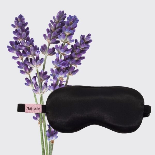 Kitsch Weighted Satin Sleep Mask - Weighted Eye Mask for Sleeping and Travel - Lavender Sleeping Mask for Women and Men - Light Blocking, Adjustable Strap, Ultra-Soft (4.1oz/116g) - Image 7