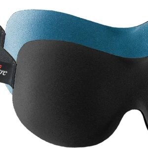 PrettyCare 3D Sleep Mask 2 Pack,Eye Mask for Side Sleeper 3D Contoured Sleeping Mask Blackout Out for Men- Blindfold Airplane with Ear Plugs, Night Masks with Travel Bag (Black&Blue)