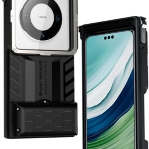Underwater Photography Housing, Universal Waterproof Phone Case for Snorkeling and Diving [49ft/15m], Access Camera Controls, Compatible with 4.7-6.9 inch Smartphones.