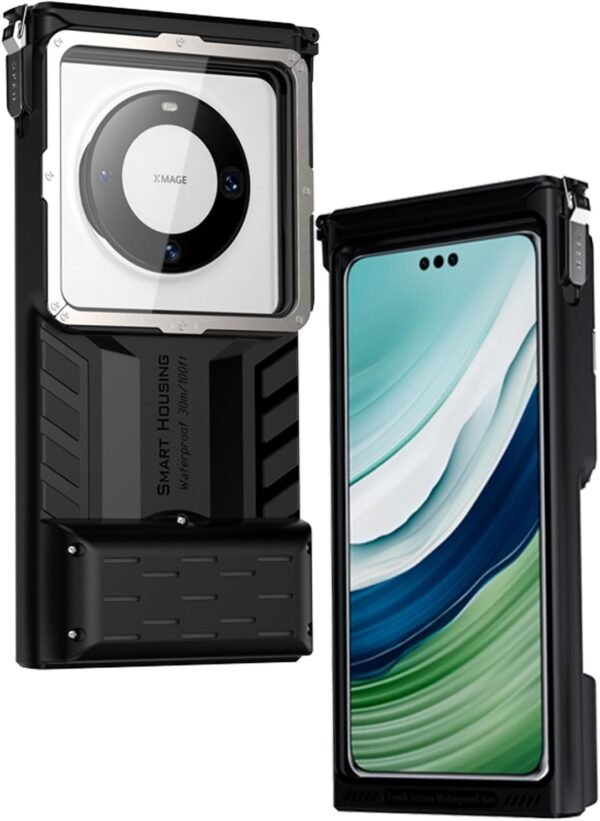 Underwater Photography Housing, Universal Waterproof Phone Case for Snorkeling and Diving [49ft/15m], Access Camera Controls, Compatible with 4.7-6.9 inch Smartphones.