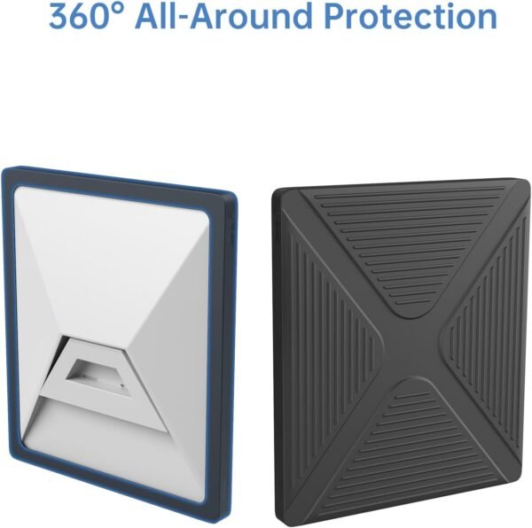 Tomorotec Silicone Shield Protective Cover for Starlink Mini Dish, Dustproof Waterproof Full Coverage Case, Anti-Scratch Drop Protection, No Signal Loss and Full Port Access(Black) - Image 7