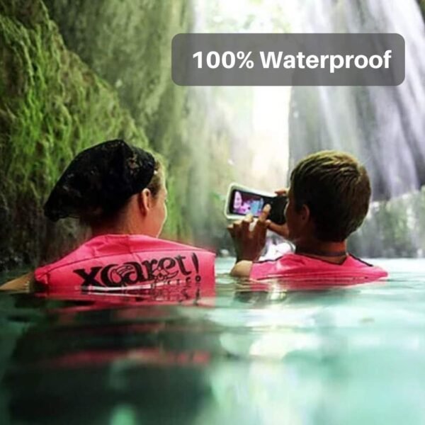 AquaVault 100% Waterproof Floating Smart Phone Case & Money Pouch - Fits All Phones - Made from Premium Heavy Duty PVC for Added Drop Protection - Includes Adjustable Neck Strap. Blue - Image 4