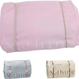 Travel Toiletry Bag, Large Capacity Cosmetic Organizer, Foldable Makeup Storage Case, Portable Wash Bag (pink)