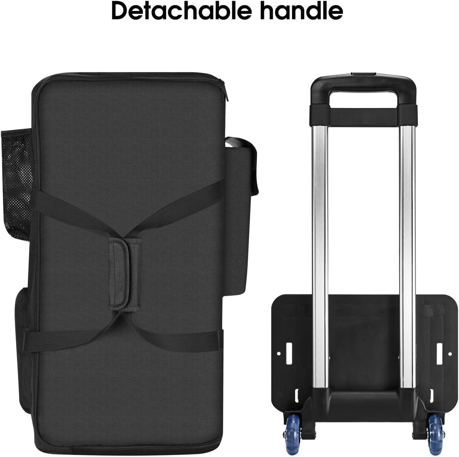Trolley Bag for JBL Partybox Club 120 Portable Bluetooth Party Speaker, Travel Protective Carrying Case Compatible with PartyBox 110/ Club 120, with Telescoping Trolley (Black) - Image 7