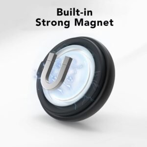 Magnetic AirTag Case – Compatible with Apple AirTag – Waterproof AirTag Magnet Holder – Ultra-Strong Neodymium Magnet – AirTag Magnetic Minimalist Case for Car, Truck, and Cycle – Black