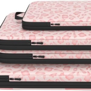 Compression Packing Cubes for Travel – 4 Set Expandable Luggage Packing Organizers Compression Packing Cubes for Carry-on Suitcases Travel Essentials Bags