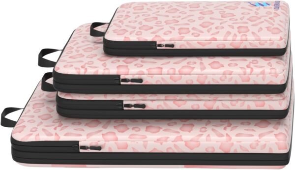 Compression Packing Cubes for Travel - 4 Set Expandable Luggage Packing Organizers Compression Packing Cubes for Carry-on Suitcases Travel Essentials Bags - Image 2