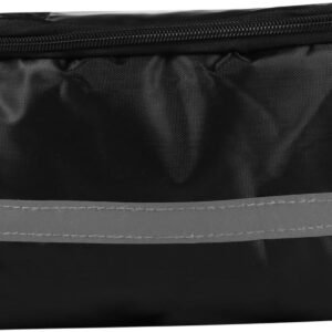 Toyvian Cycling Handlebar Bag with Zipper Capacity Bike Front Frame Pouch for Road Mountain Folding Bikes Easy Installation