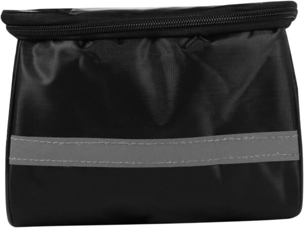 Toyvian Cycling Handlebar Bag with Zipper Capacity Bike Front Frame Pouch for Road Mountain Folding Bikes Easy Installation