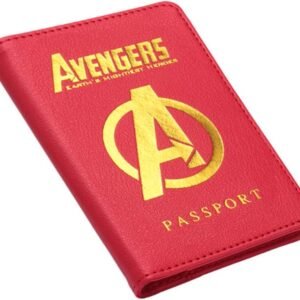 Passport Cover Kingdom of Wakanda Printed Passport Holder Leatherette Black Panther Passport Case with Multi Card and Ticket Slots
