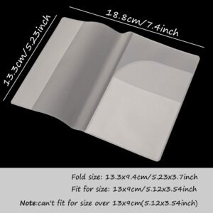 Honbay 10PCS Plastic Passport Cover Passport Protector with Extra Slots for CN, US, UK and Other Standard Size Passports (frosted)
