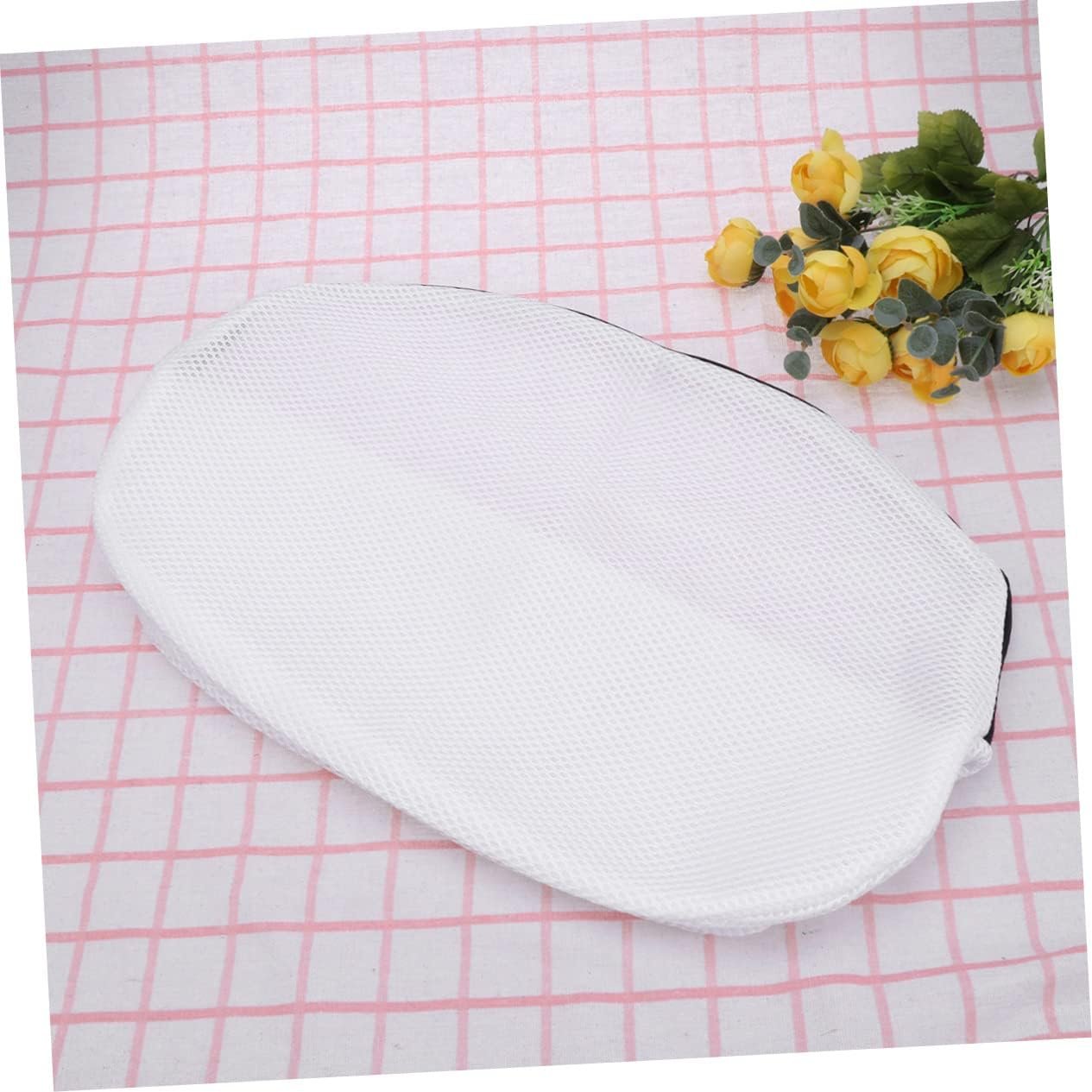 VALICLUD 2pcs Large Mesh Shoes Wash Bags with Zippered Closure Laundry Protector for Machine Washing Delicates and Underwear Breathable Ventilation Design Portable Laundry Organizer - Image 3