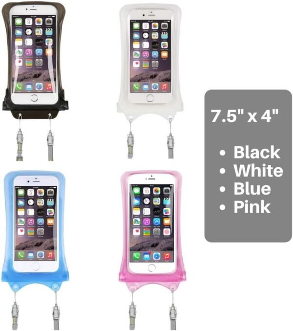 AquaVault 100% Waterproof Floating Smart Phone Case & Money Pouch - Fits All Phones - Made from Premium Heavy Duty PVC for Added Drop Protection - Includes Adjustable Neck Strap. Blue - Image 8