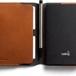 Bellroy Notebook Cover (Leather Folio for Notebook) – Caramel