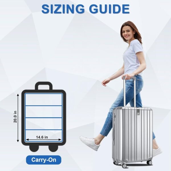 Suitcase Organizer, Travel Luggage Organizer Portable Hanging Travel Shelves Collapsible Hanging Packing Cubes for Carry on Suitcase - Image 6